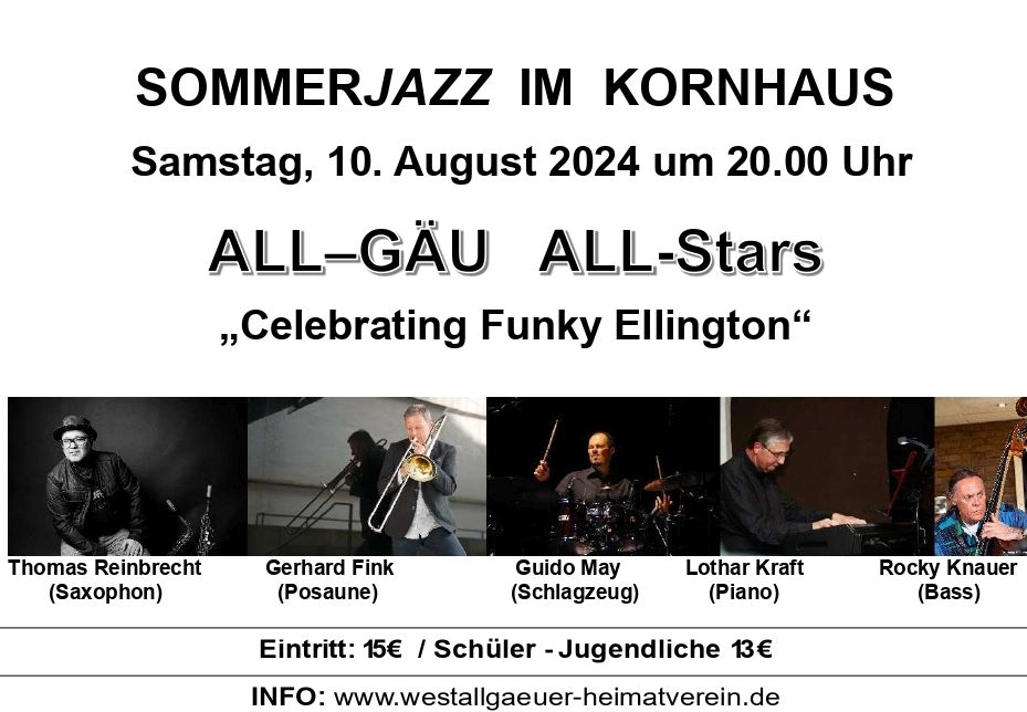 SOMMERJAZZ IM KORNHAUS